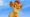 Kion from the Lion Guard smirks and looks to the left with bright blue skies in the background.